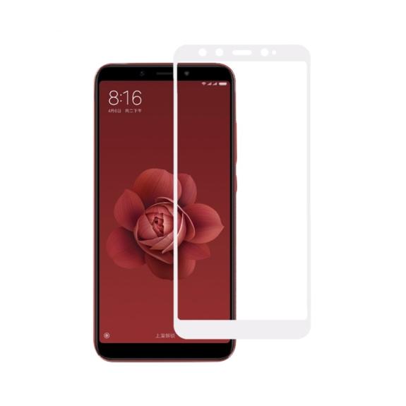 CRISTAL TEMPLADO 3D BLANCO PARA XIAOMI MI 6X / A2