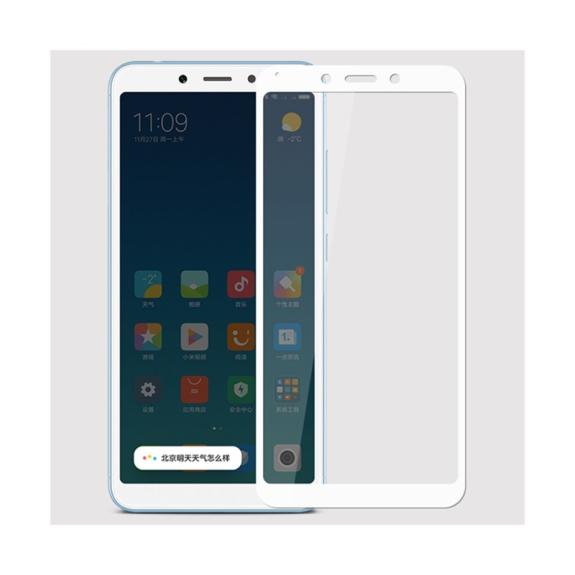 PROTECTOR CRISTAL TEMPLADO 3D BLANCO PARA XIAOMI REDMI 6A