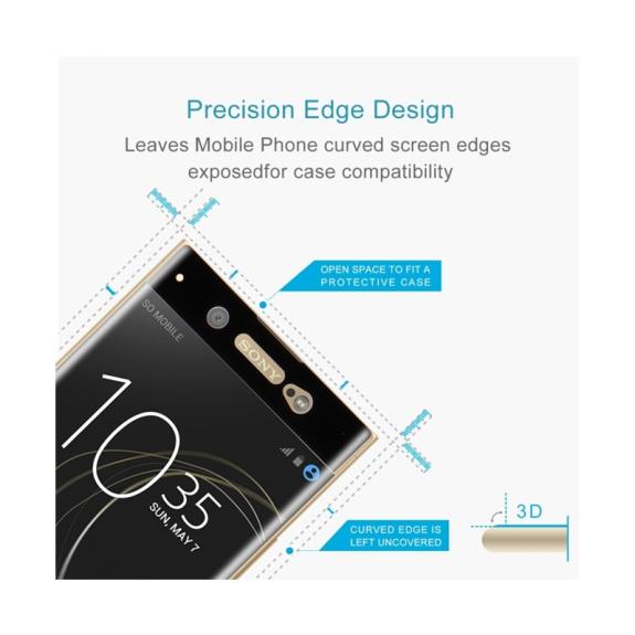 CRISTAL TEMPLADO 3D NEGRO PARA SONY XPERIA XA1 ULTRA / XPERIA C7