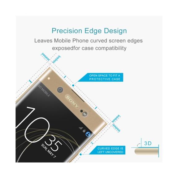 CRISTAL TEMPLADO 3D DORADO PARA SONY XPERIA XA1 ULTRA /XPERIA C7