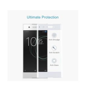 3D tempered glass protector white for Sony Xperia XA1