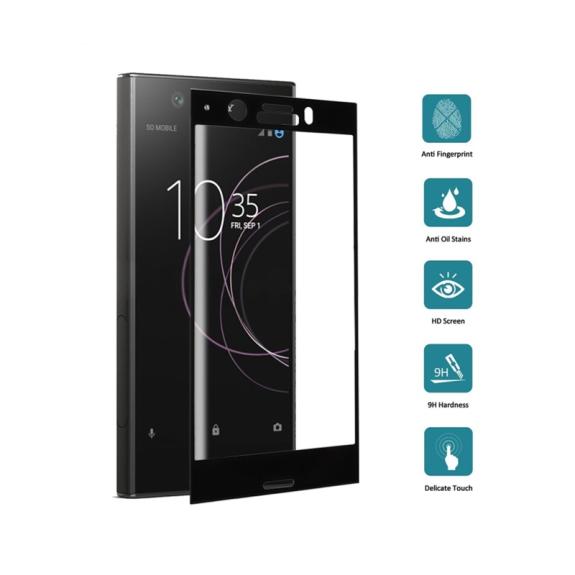 CRISTAL TEMPLADO 3D NEGRO PARA SONY XPERIA XZ1 COMPACT