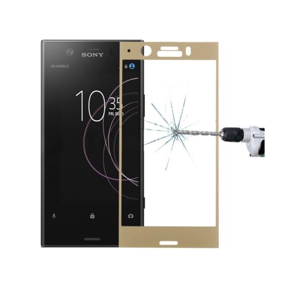 CRISTAL TEMPLADO 3D DORADO PARA SONY XPERIA XZ1 COMPACT