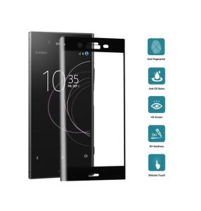 Black 3D tempered glass protector for Sony Xperia XZ1