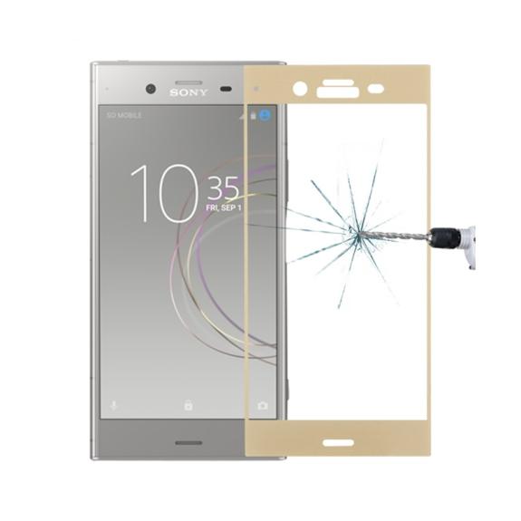 PROTECTOR CRISTAL TEMPLADO 3D DORADO PARA SONY XPERIA XZ1