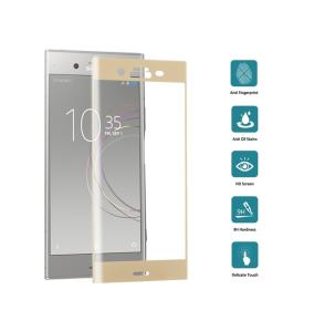 Golden 3D tempered glass protector for Sony Xperia XZ1
