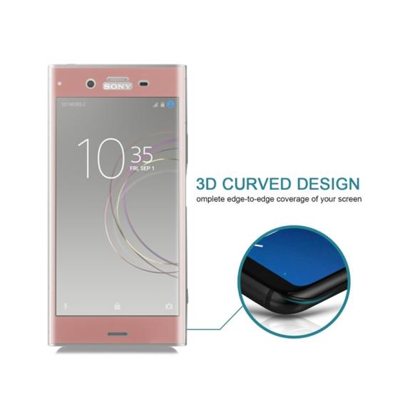 PROTECTOR CRISTAL TEMPLADO 3D ROSADO PARA SONY XPERIA XZ1