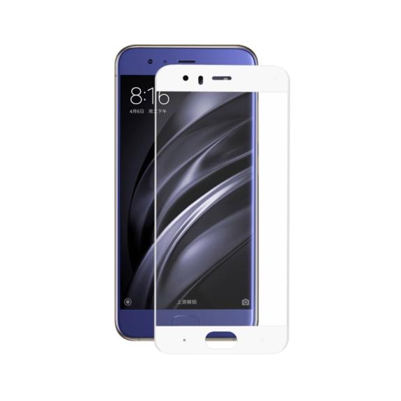 PROTECTOR PANTALLA CRISTAL TEMPLADO 3D BLANCO PARA XIAOMI MI 6