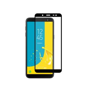 CRISTAL TEMPLADO 9H 2.5D NEGRO PARA SAMSUNG GALAXY J6 2018