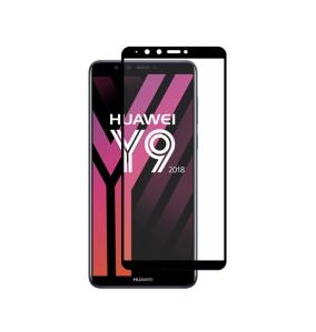 CRISTAL TEMPLADO 3D NEGRO PARA HUAWEI Y9 2018 / ENJOY 8 PLUS