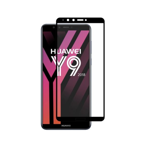 CRISTAL TEMPLADO 3D NEGRO PARA HUAWEI Y9 2018 / ENJOY 8 PLUS