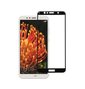 PROTECTOR PANTALLA CRISTAL TEMPLADO 3D NEGRO PARA HUAWEI Y6 2018