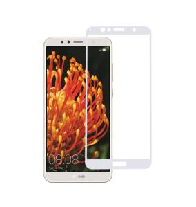 PROTECTOR CRISTAL TEMPLADO 3D BLANCO PARA HUAWEI Y6 2018