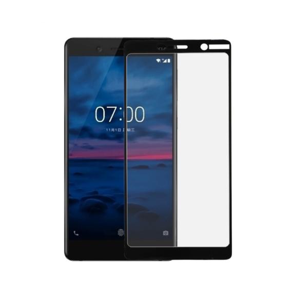 PROTECTOR DE PANTALLA CRISTAL TEMPLADO 3D NEGRO PARA NOKIA 7