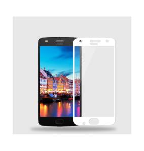 White 3D tempered glass protector for Motorola Moto Z2 Play