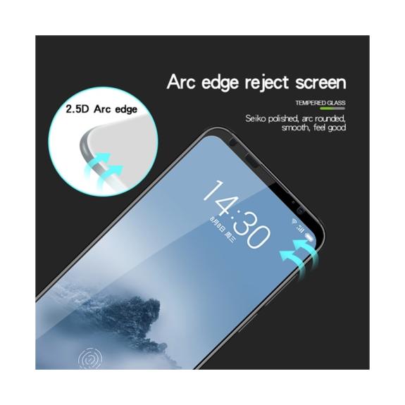 PROTECTOR DE PANTALLA CRISTAL TEMPLADO 3D NEGRO PARA MEIZU 16