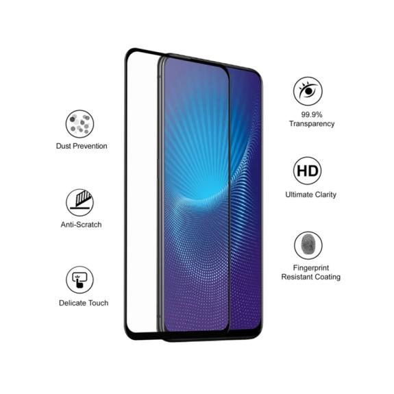 PROTECTOR PANTALLA CRISTAL TEMPLADO 6D NEGRO PARA VIVO NEX A / S