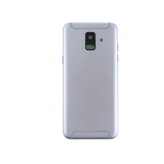 Tapa para Samsung Galaxy A6 2018 gris con lente