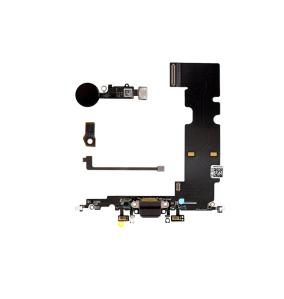 Flex de carga y botón home para iPhone 8 Plus negro