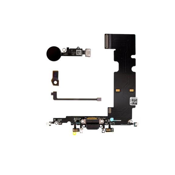 Flex de carga y botón home para iPhone 8 Plus negro