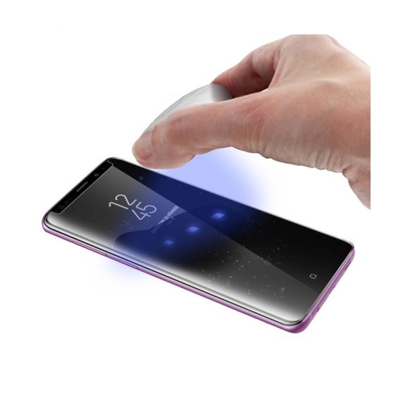 CRISTAL TEMPLADO 3D TRANSP. UV 2ª GENERACION PARA SAMSUNG S8