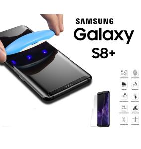 CRISTAL TEMPLADO 3D TRANSPARENTE UV PARA SAMSUNG S8 PLUS