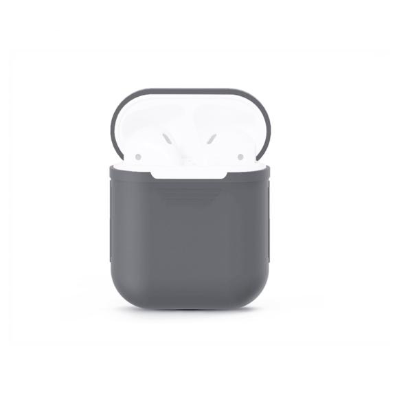 FUNDA AURICULARES PARA AIRPODS COLOR GRIS