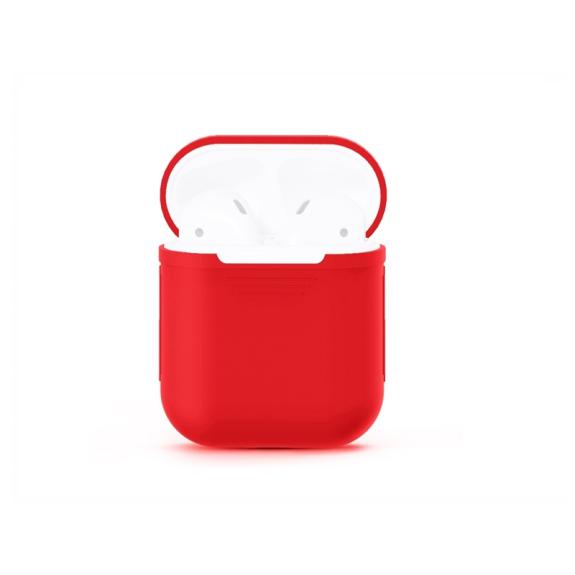 FUNDA AURICULARES PARA AIRPODS COLOR ROJO