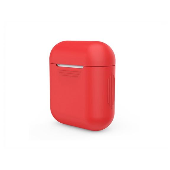 FUNDA AURICULARES PARA AIRPODS COLOR ROJO