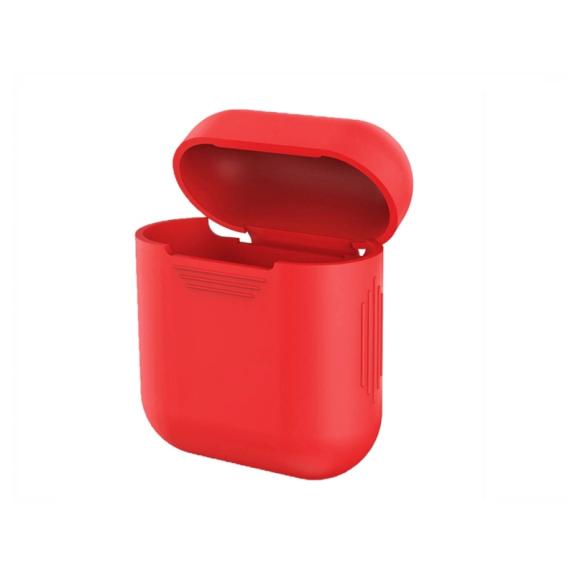 FUNDA AURICULARES PARA AIRPODS COLOR ROJO