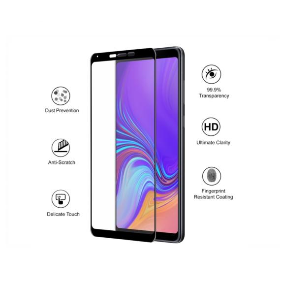 CRISTAL TEMPLADO 6D NEGRO PARA SAMSUNG GALAXY A9 2018 / A9S