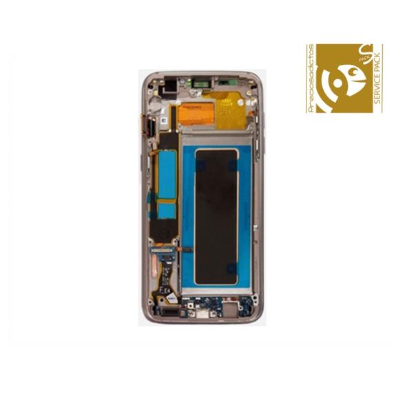 Pantalla SERVICE PACK para Samsung Galaxy S7 Edge plateado