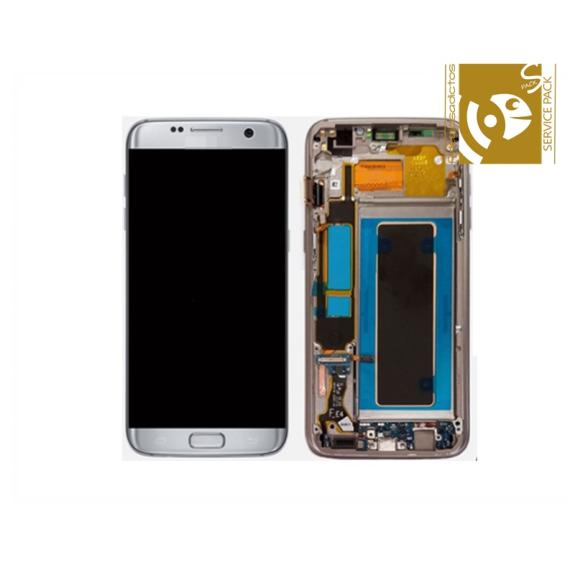 Pantalla SERVICE PACK para Samsung Galaxy S7 Edge plateado