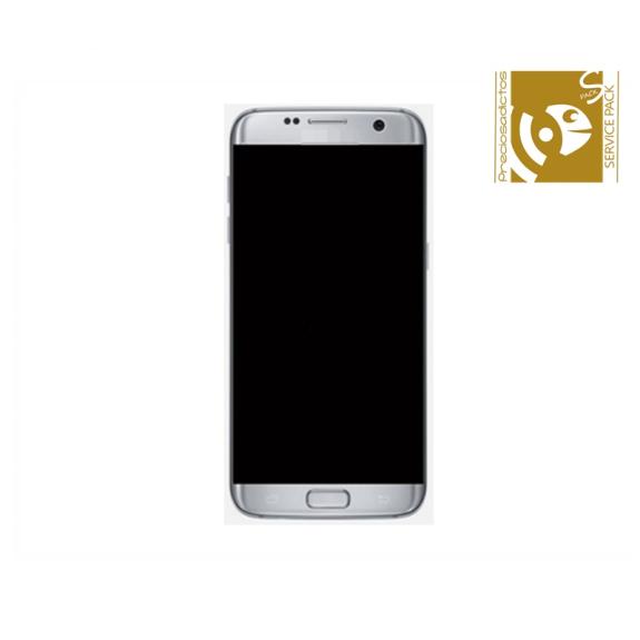 Pantalla SERVICE PACK para Samsung Galaxy S7 Edge plateado