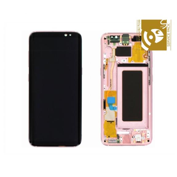 Pantalla para Samsung Galaxy S8 Plus rosa SERVICE PACK