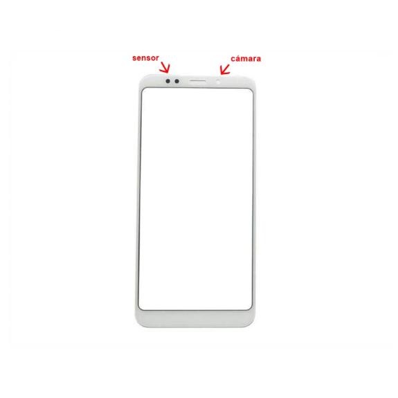 CRISTAL FRONTAL PARA XIAOMI REDMI 5 / REDMI NOTE 5 PLUS BLANCO