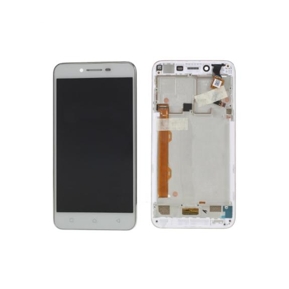 PANTALLA LCD COMPLETA PARA LENOVO VIBE K5 BLANCO CON MARCO