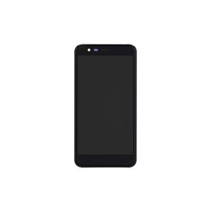 Tactile LCD screen full for LG K10 2018 black with frame