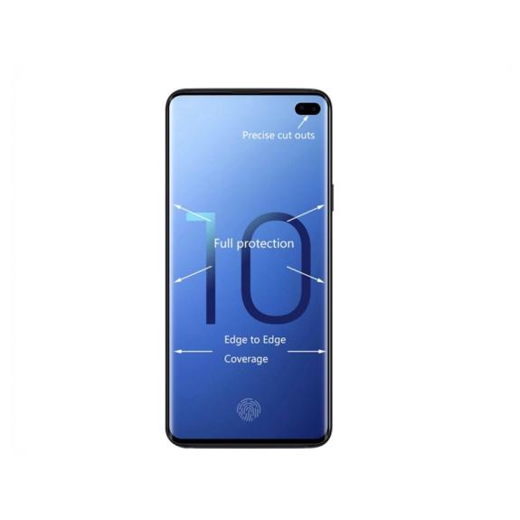 CRISTAL TEMPLADO 3D CURVADO NEGRO PARA SAMSUNG S10 PLUS