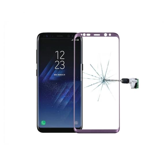 CRISTAL TEMPLADO 3D MORADO PARA SAMSUNG GALAXY S8