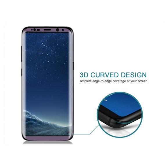 CRISTAL TEMPLADO 3D MORADO PARA SAMSUNG GALAXY S8