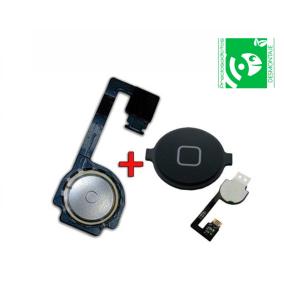 Botton Home and Flex cable for iPhone 4 Black