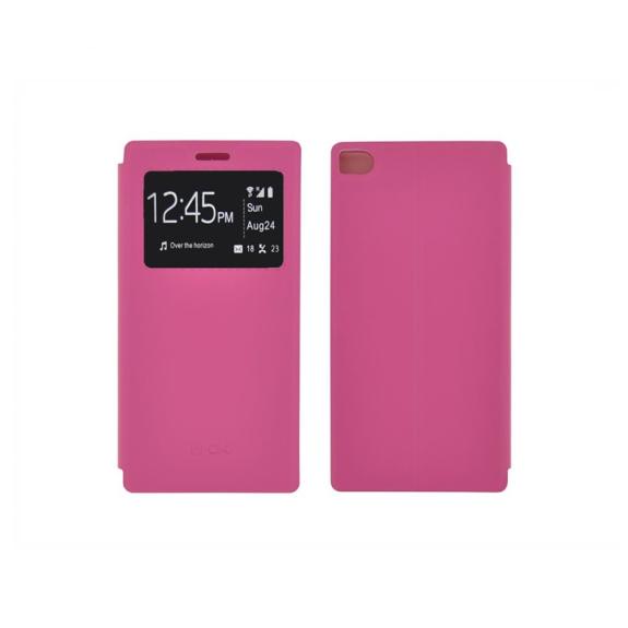 FUNDA CARCASA FORMATO LIBRO CON VENTANA PARA HUAWEI P8