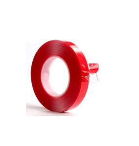 Cinta Adhesiva PET de Doble Cara Roja - 12mm