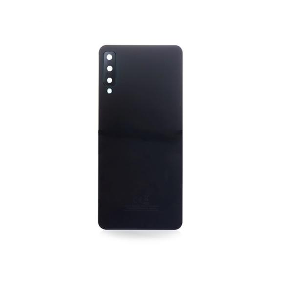 Tapa para Samsung Galaxy A7 2018 negro con embellecedor