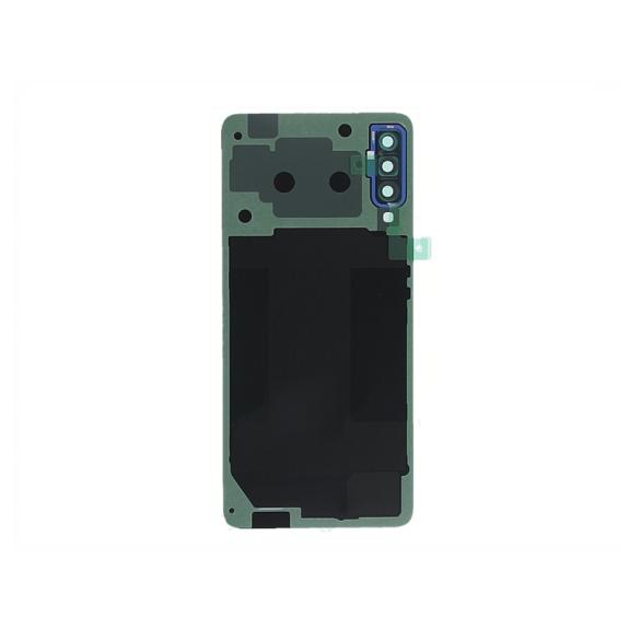 Tapa para Samsung Galaxy A7 2018 azul con embellecedor