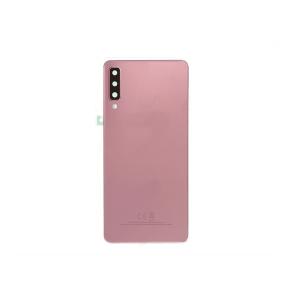 Tapa para Samsung Galaxy A7 2018 rosa con embellecedor