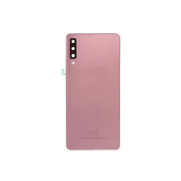 Tapa para Samsung Galaxy A7 2018 rosa con embellecedor