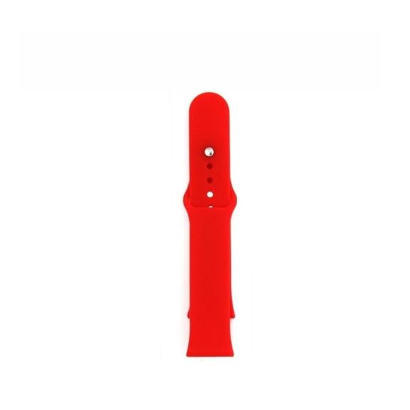 CORREA DE SILICONA COMPATIBLE PARA APPLE WATCH 42 MM  COLOR ROJO