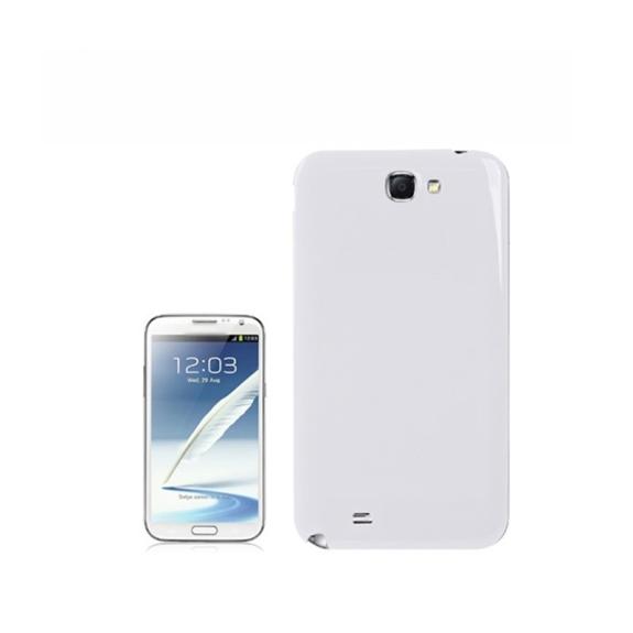 Tapa para Samsung Galaxy Note 2 blanco con lente